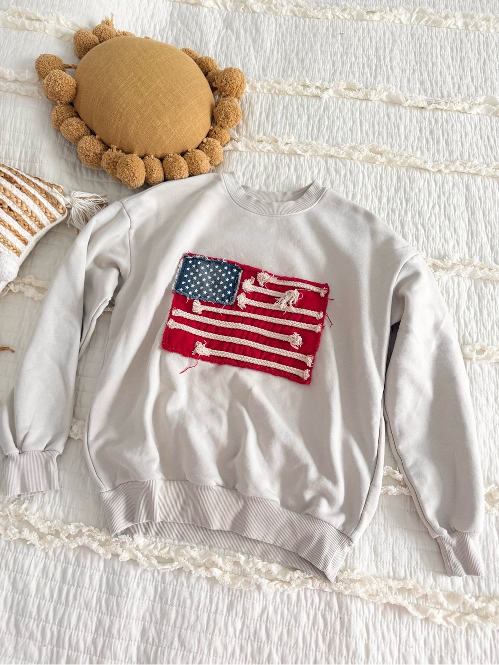 US flag sweatshirt